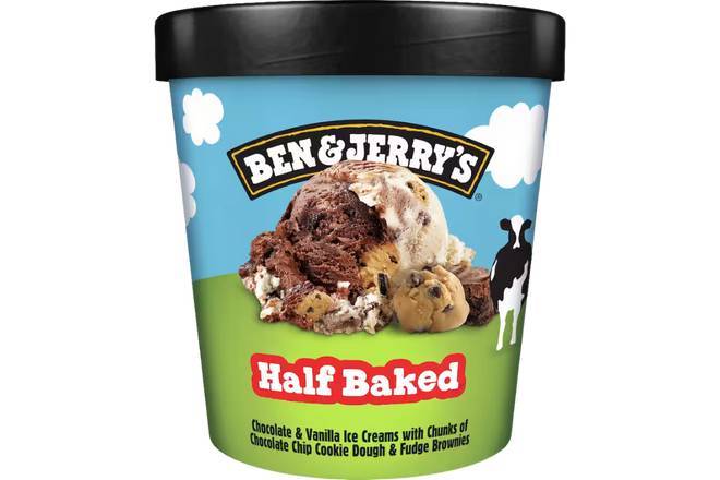 BEN & JERRYS 458ML HALF BAKED