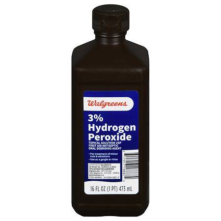 Walgreens 3% Hydrogen Peroxide Topical Solution Usp (16 fl oz)