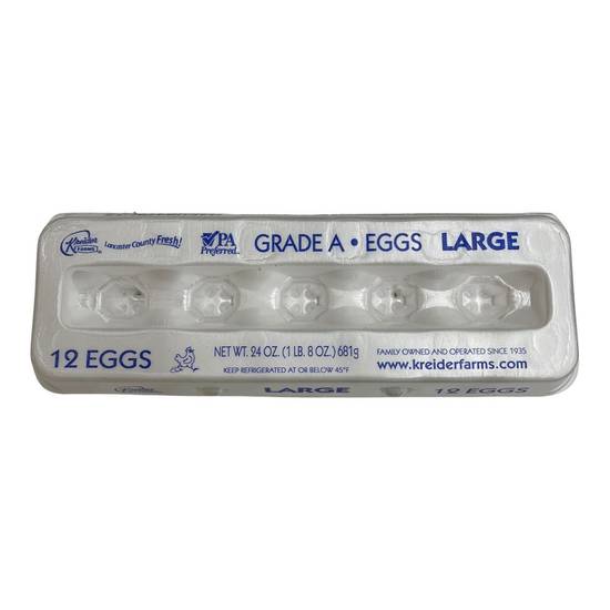 Kreider Farms Grade a Large Eggs (12 ct)