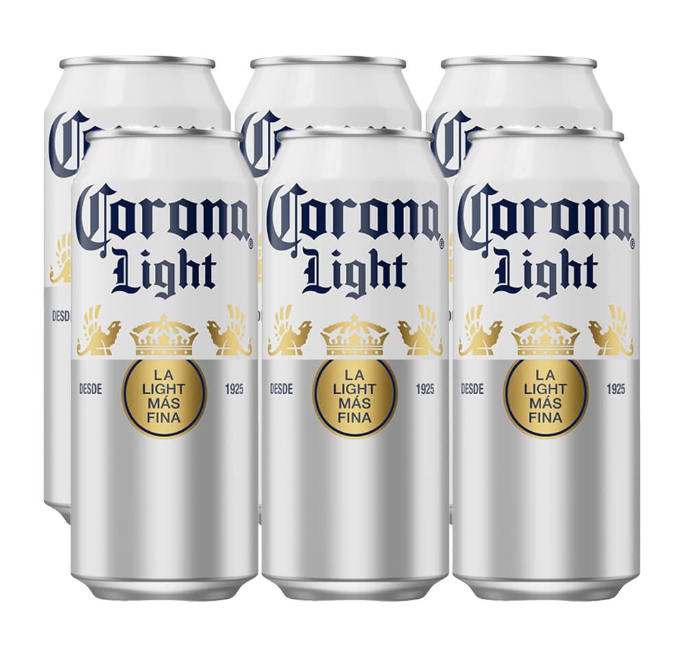 6 CERVEZAS CORONA LIGHT LATON 473ML