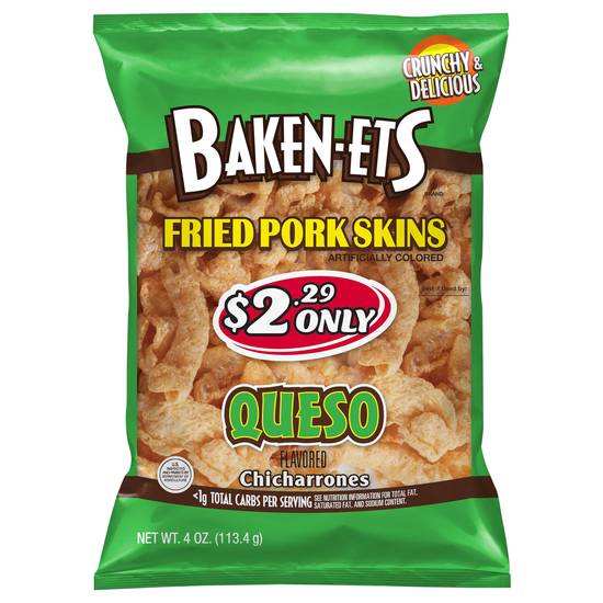 Baken-Ets Crunchy & Delicious Fried Pork Skins Cheese Chicharrones