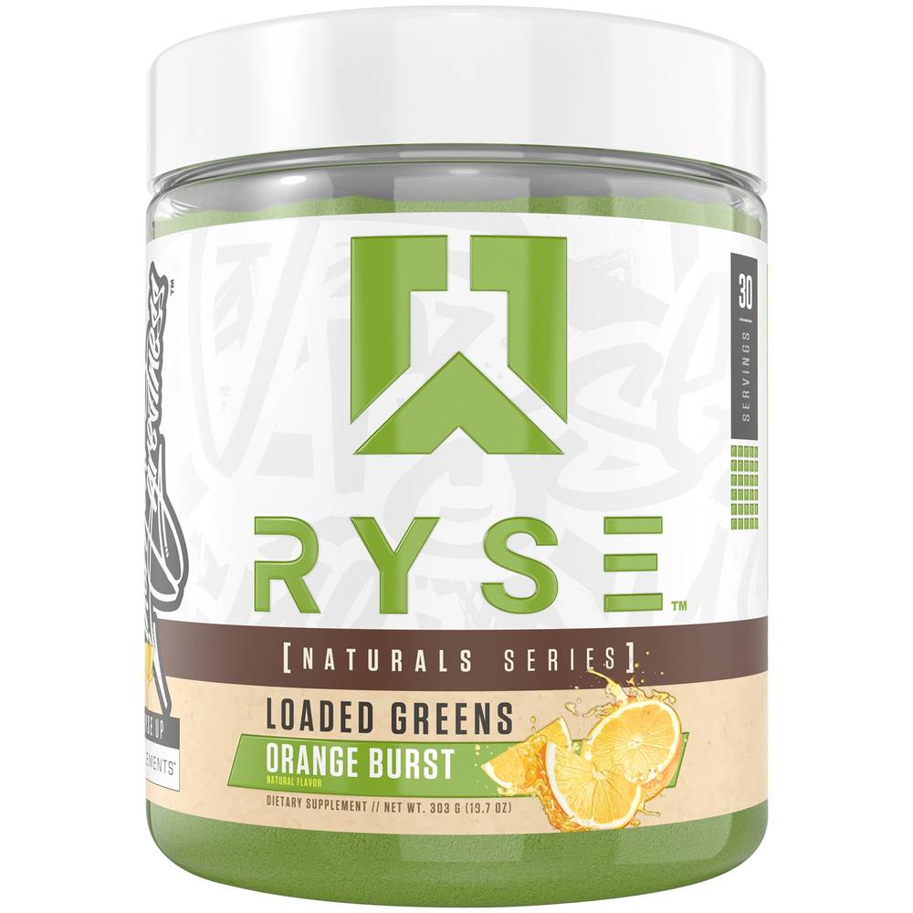 Ryse Loaded Greens - Orange Burst (10.7 Oz. / 30 Servings)