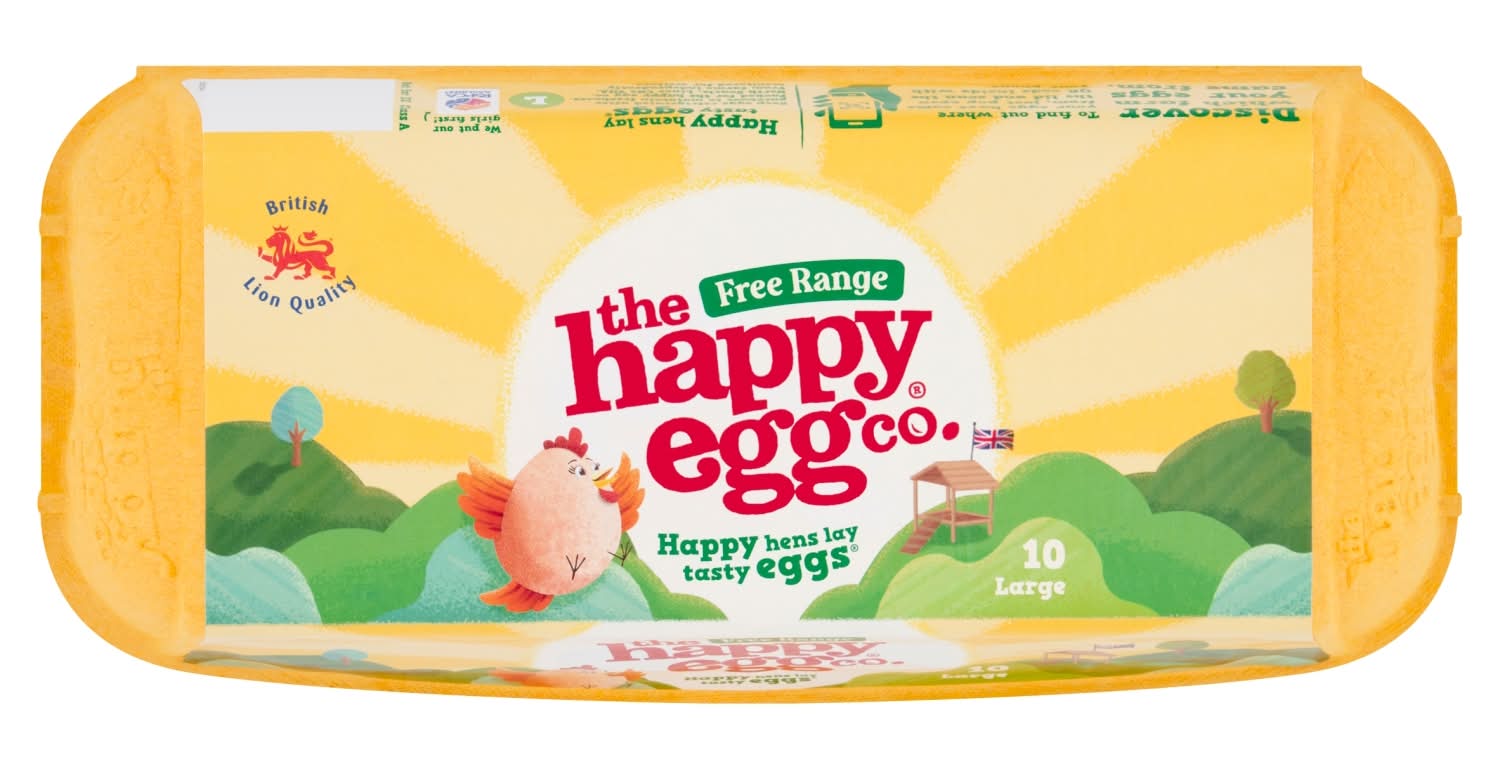 Happy Egg Co. L, Free Range Tasty Eggs (10 pack)