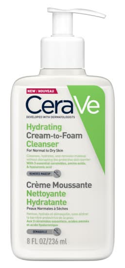 CeraVe Hydrating Cream-To-Foam Cleanser (236ml)