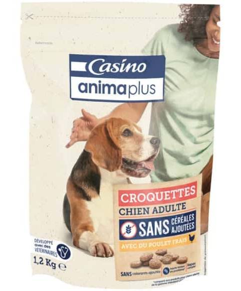 Casino - Animaplus croquettes au poulet pour chien adulte (1,2kg)