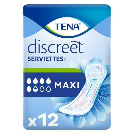 Tena - Serviettes discreet protect+ maxi (female)