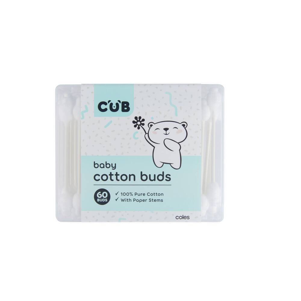 Cub Baby Cotton Buds (60 pack)