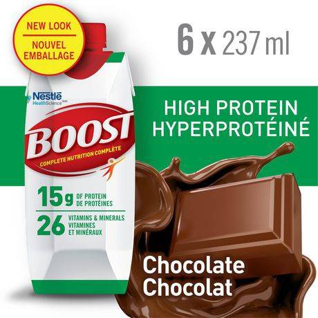 Boost High Protein Chocolate Meal Replacement Drink (6 ct, 237 ml)