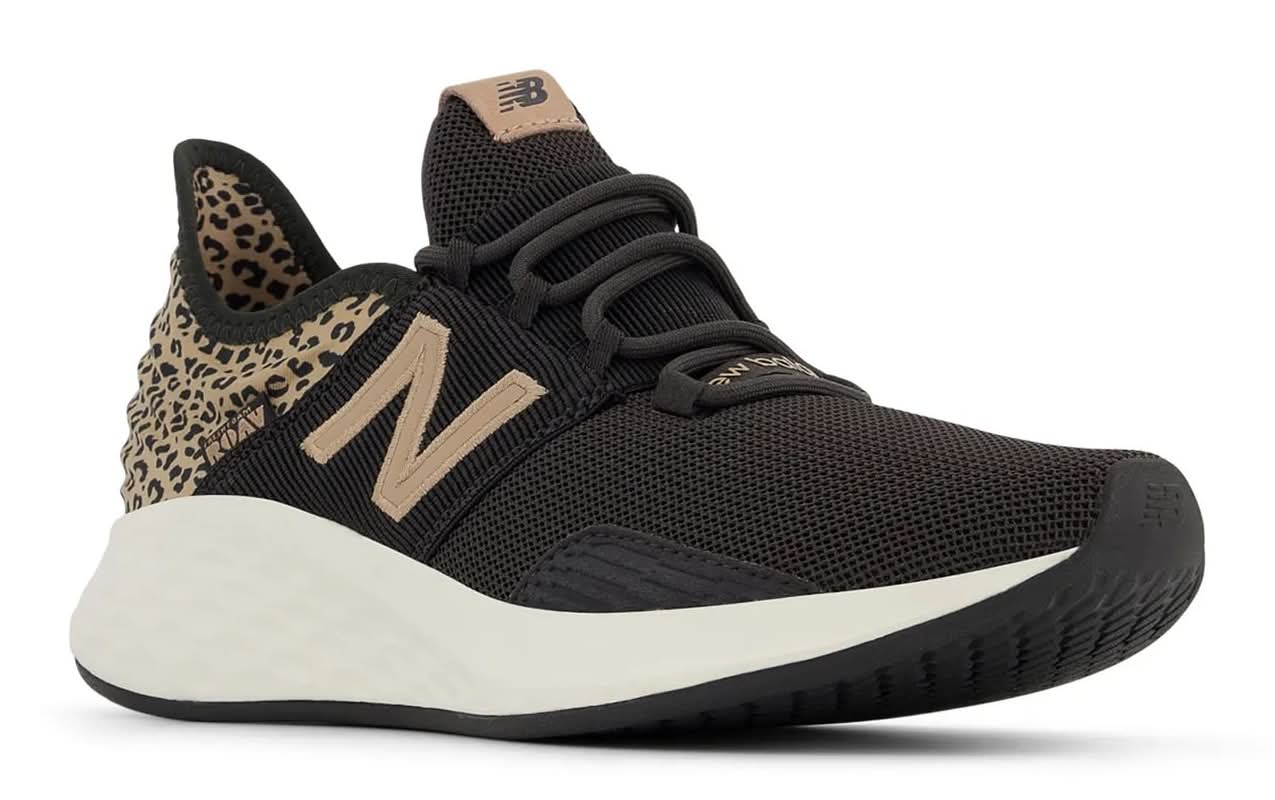 New Balance Fresh Foam Roav Running Shoe - Women's (Black/Leopard Print Medium - 8)