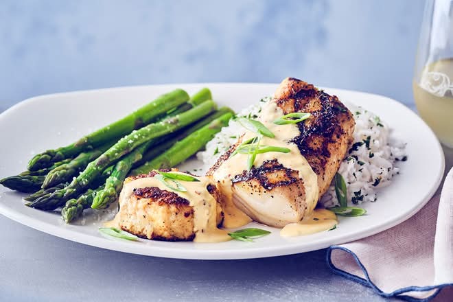 Grouper with Crab Cake & Bang Hollandaise