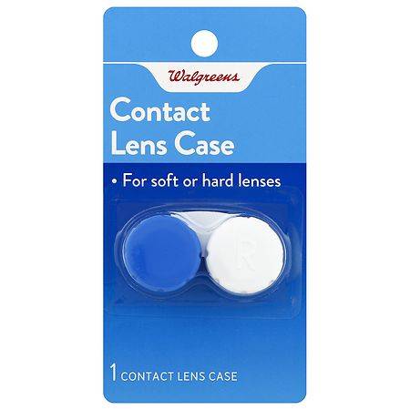 Walgreens For Soft or Hard Lenses Contact Lens Case