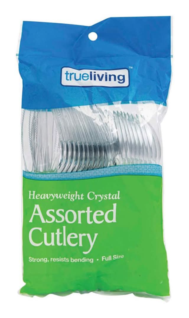 True Living Assorted Cutlery 28 Ct