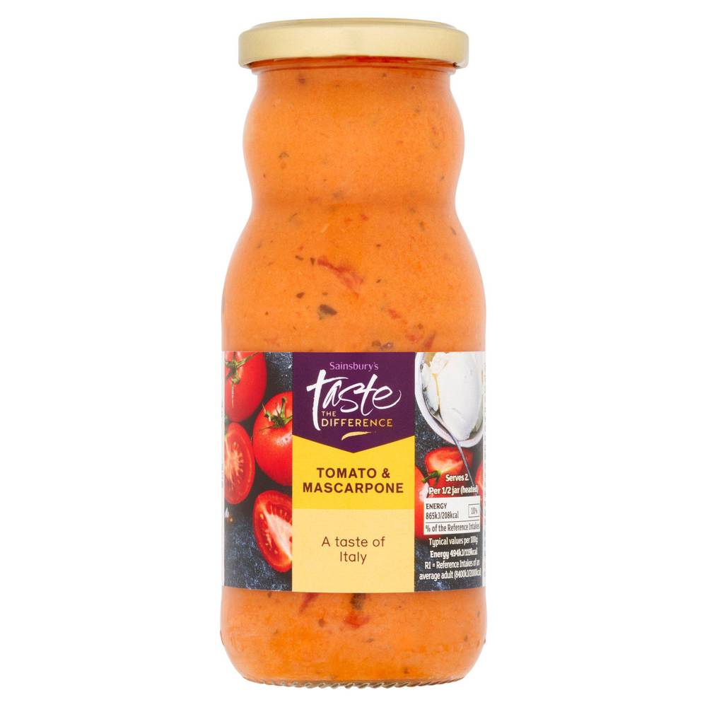 Sainsbury's Tomato & Mascarpone Pasta Sauce, Taste the Difference 350g