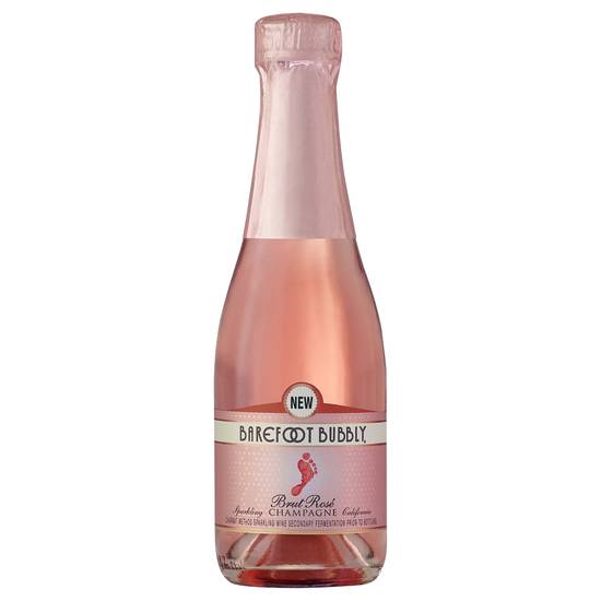 Barefoot Bubbly Brut Rose Wine (187 ml)