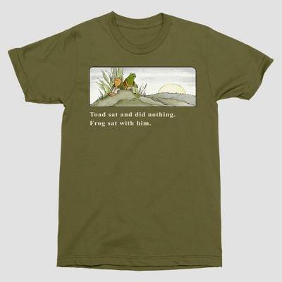 Frog and Toad Short Sleeve Graphic T-Shirt, Men, XXL, Moss Green