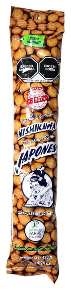 CACAHUATE JAPONES  NISHIKAWA MET 120 GR