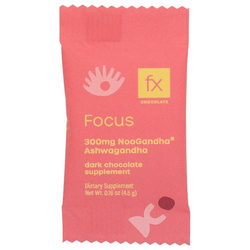 FX CHOCOLATE Focus Ashwagandha Supplement (Dark Chocolate)