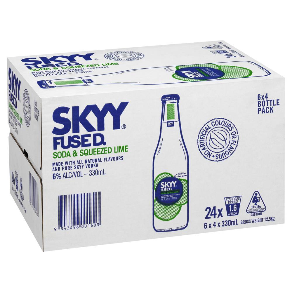 Skyy Fused Soda & Squeezed Lime Vodka Delivery Near Me Order Online