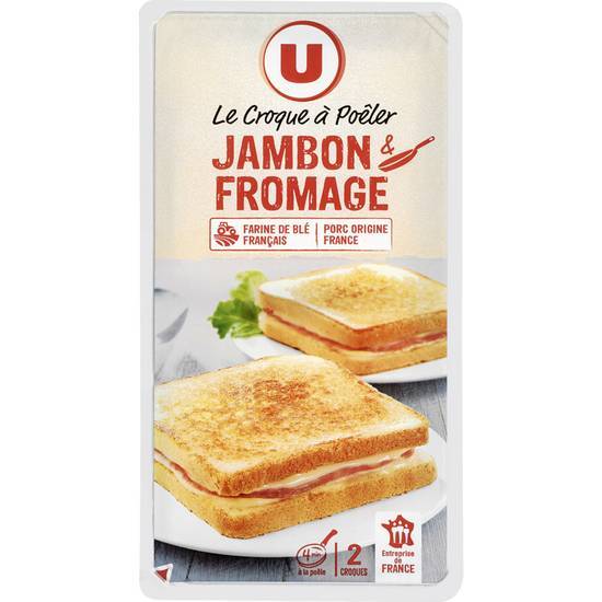 Les Produits U - Croque à poêler (jambon - fromages)