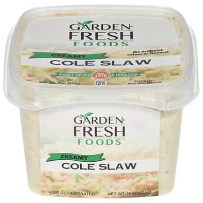 Garden Fresh Creamy Shredded Cole Slaw (15 oz)