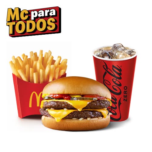 McTrío Hamb Dbl con Queso