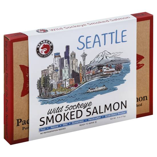 Seabear Wild Sockeye Smoked Salmon (6 oz)