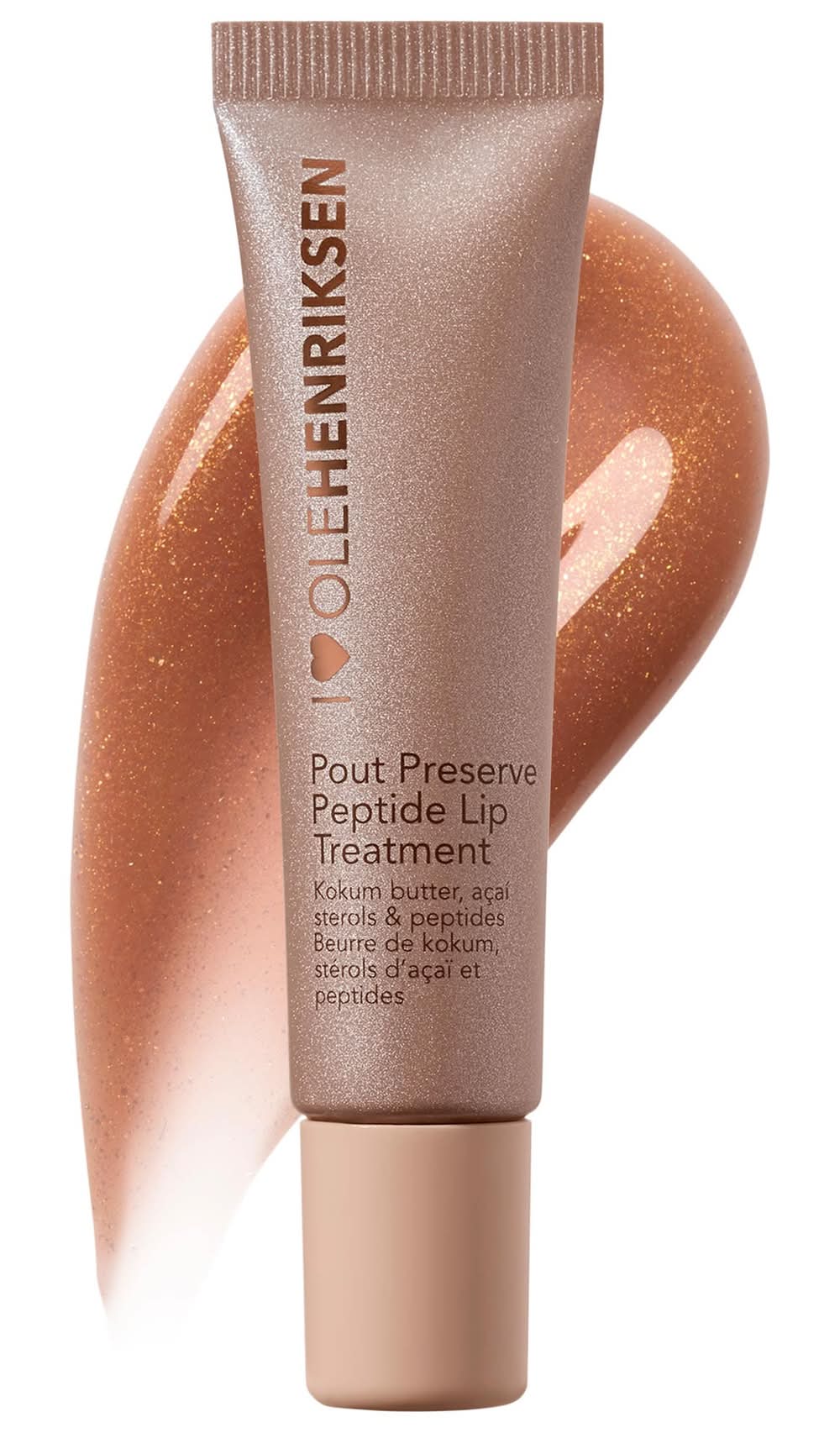 Olehenriksen Pout Preserve Hydrating Peptide Lip Treatment Creme Brulee Glimmer