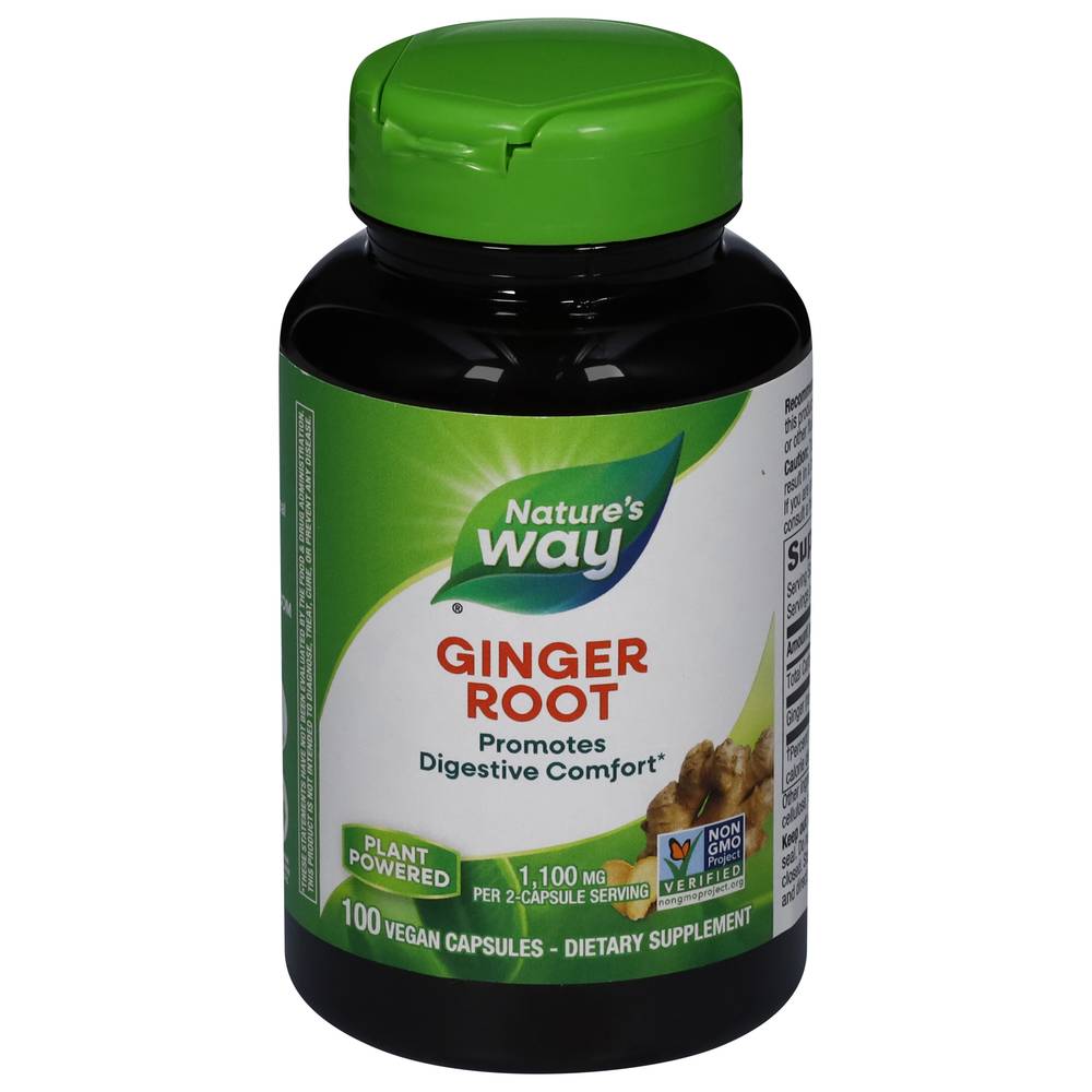 Nature's Way Ginger Root Digestive Capsules (100 ct)