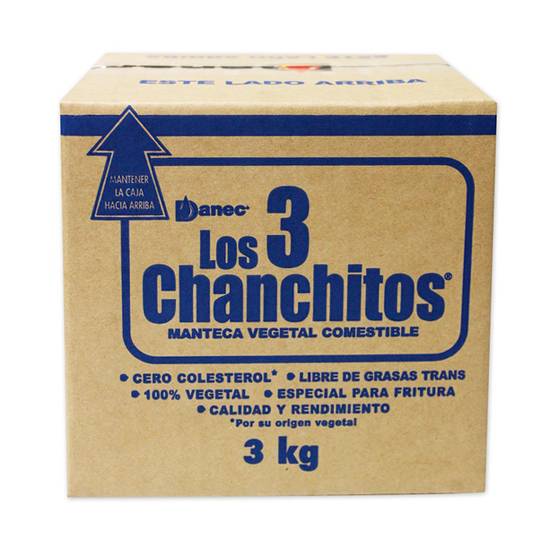 Manteca Bloque Tres Chanchitos 3 Kg