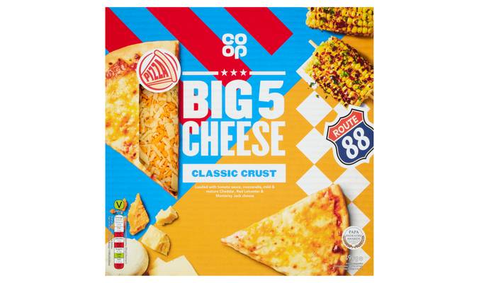 Co-op Big 5 Cheese Classic Crust Pizza 490g