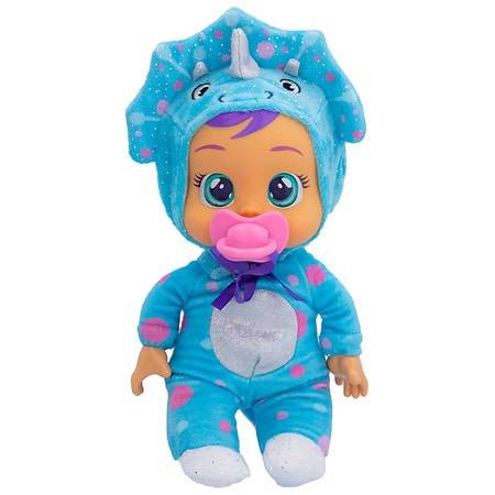 Cry Babies Tiny Cuddles Baby Doll, 9'', Blue