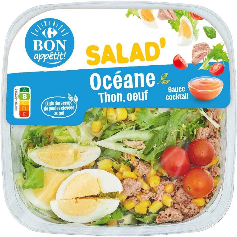 Carrefour Bon Appétit - Salade thon crudités, oeuf (250g)