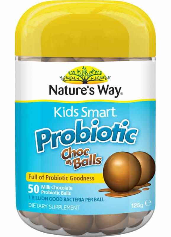 Natures Way Kids Smart Probiotic Choc Balls 50s