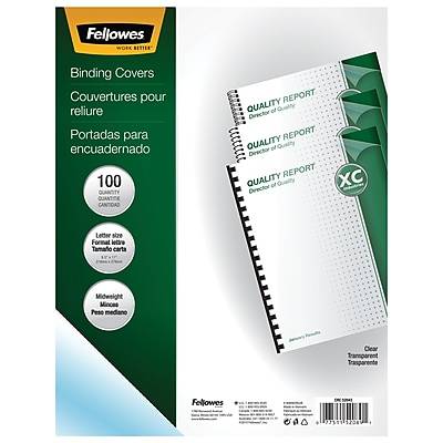 Fellowes Clear Presentation Binding Covers ( 100 ct)