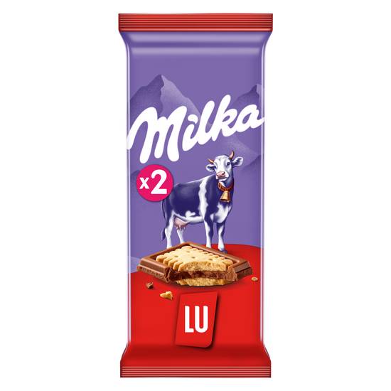Lu - Milka chocolat au lait et biscuit (2 pièces)