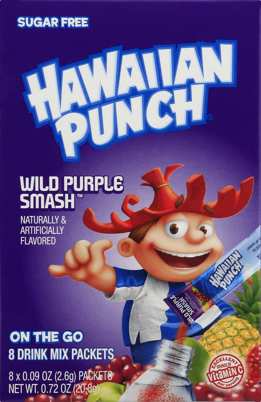 Hawaiian Punch Wild Purple Smash Drink Mix (0.8 oz, 8 ct)
