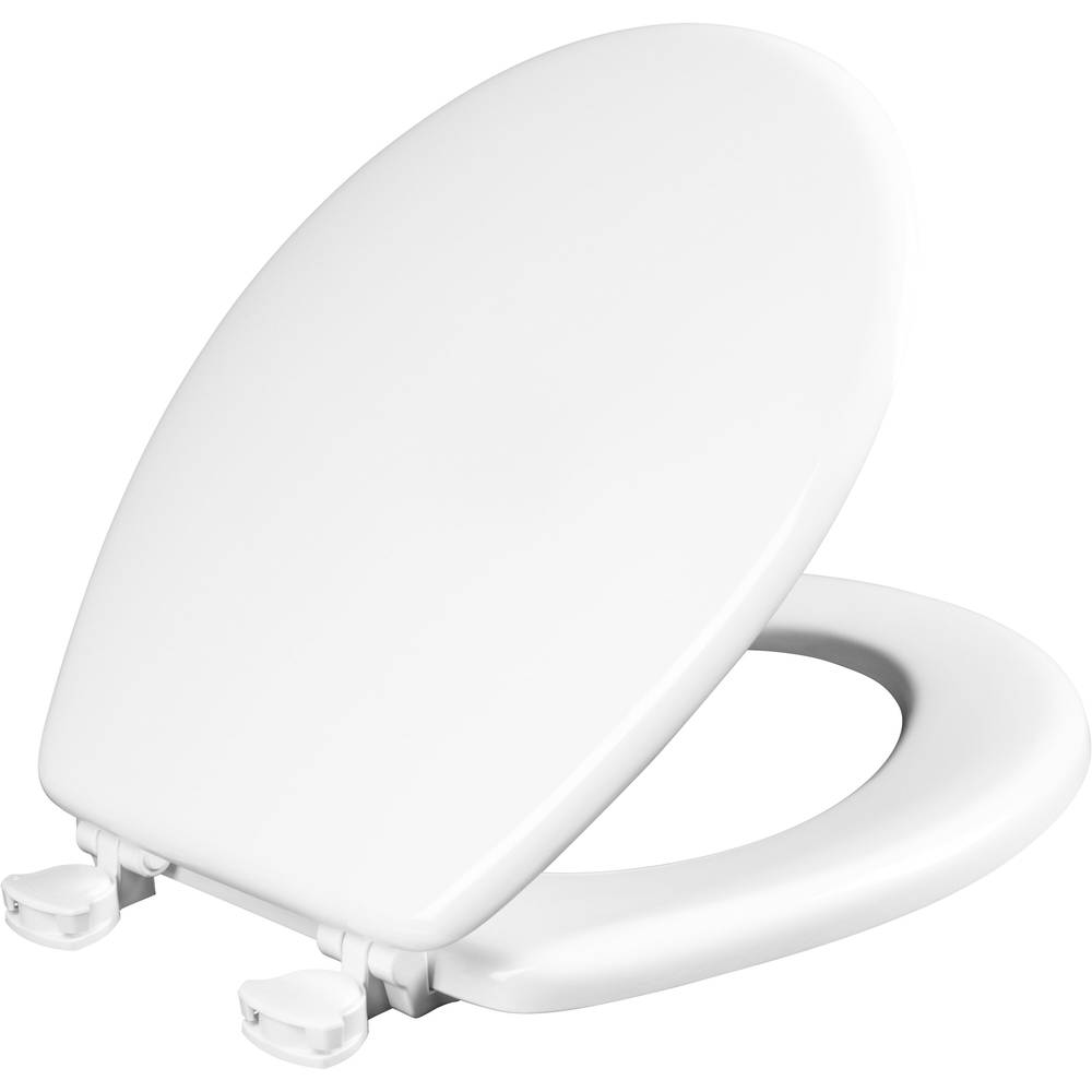 Mayfair by Bemis Westport Wood White Round Toilet Seat | 745EC 000