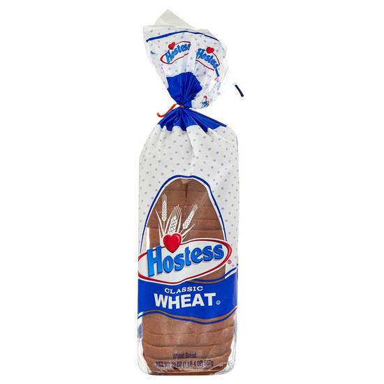 Order Hostess Classic Wheat Bread Sliced 20oz food online from Everyday Needs by Gopuff store, Norfolk on bringmethat.com