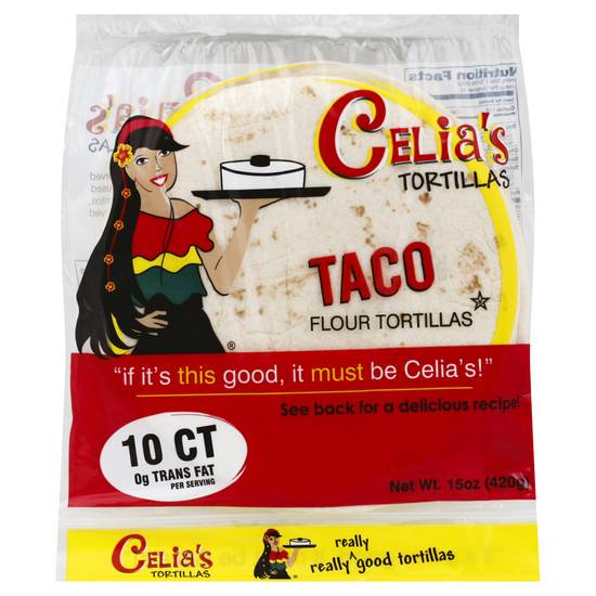 Celia's Taco Flour Tortillas (10 ct)