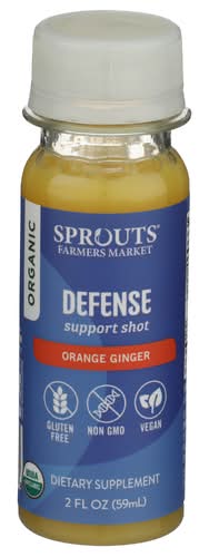 Sprouts Organic Orange Ginger & Zinc Defense + Juice Shot