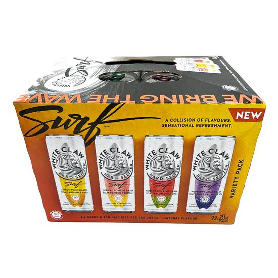 White Claw Surf Variety pack Coolers (12 ct, 355 ml)