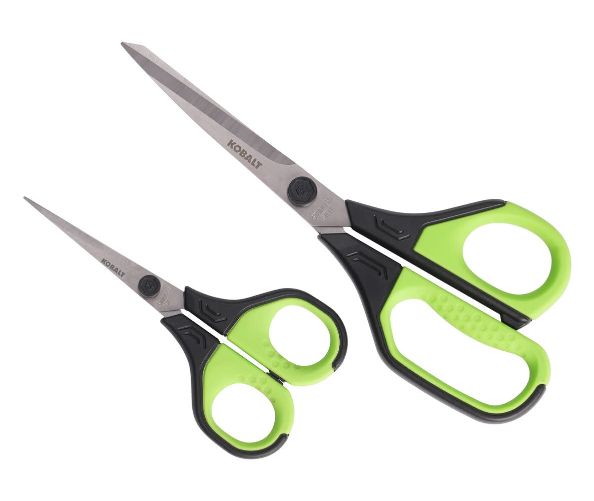 Kobalt 4.5-in Stainless steel non-slip soft grip Scissors