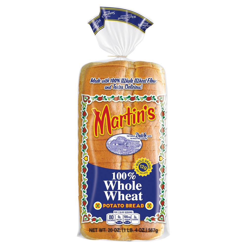 Martin's 100% Whole Wheat Potato Bread (1.25 lbs)