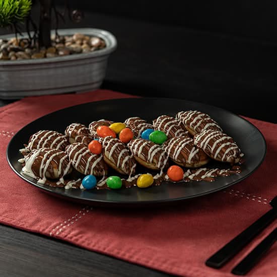 M&M’s Chocolate Mini Pancakes