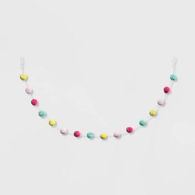 Spritz 60" Pom Pom Bright Garland