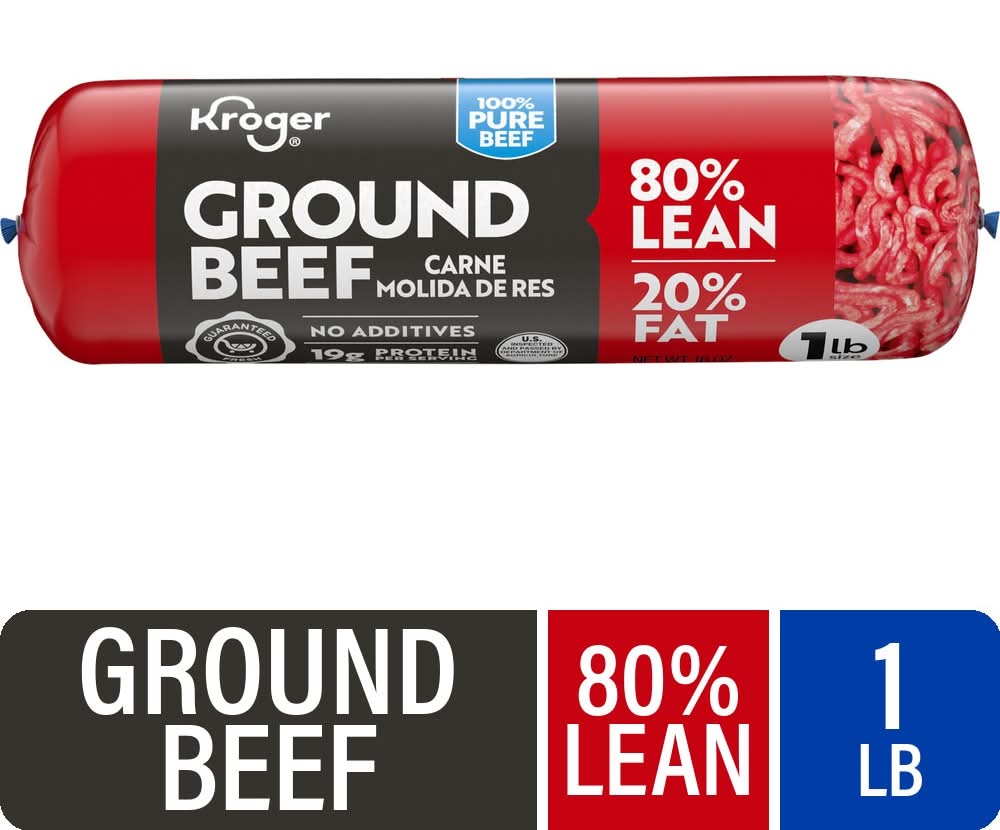 Kroger® 80/20 Ground Beef Roll 1 LB