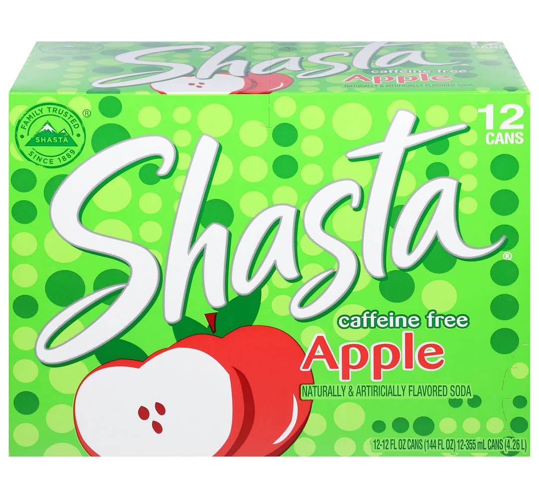 Shasta Apple Soda Caffeine Free (12 x 12 fl oz)