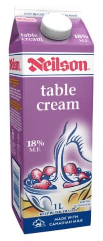 Neilson 18% Milk Fat Fresh Table Cream (1 L)