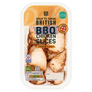 Co-op Ready to Eat BBQ Chicken Slices 130g