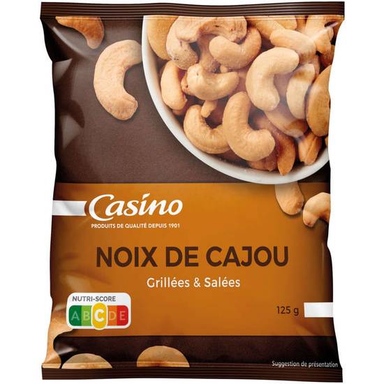 Noix de cajou grillées salées